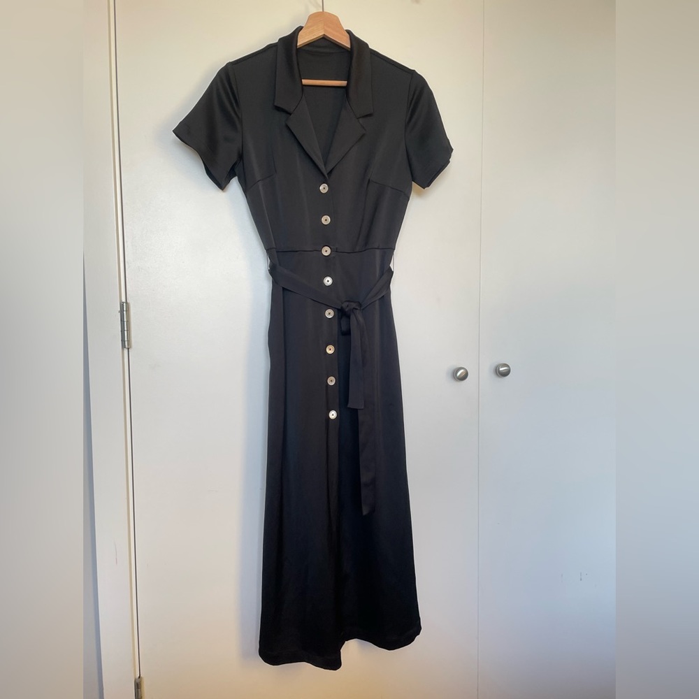Brand new black shirt dress
